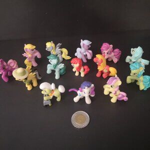 Lot of 14 My Little Pony Smaller Figurines Approximate 2" High (Lot #1)